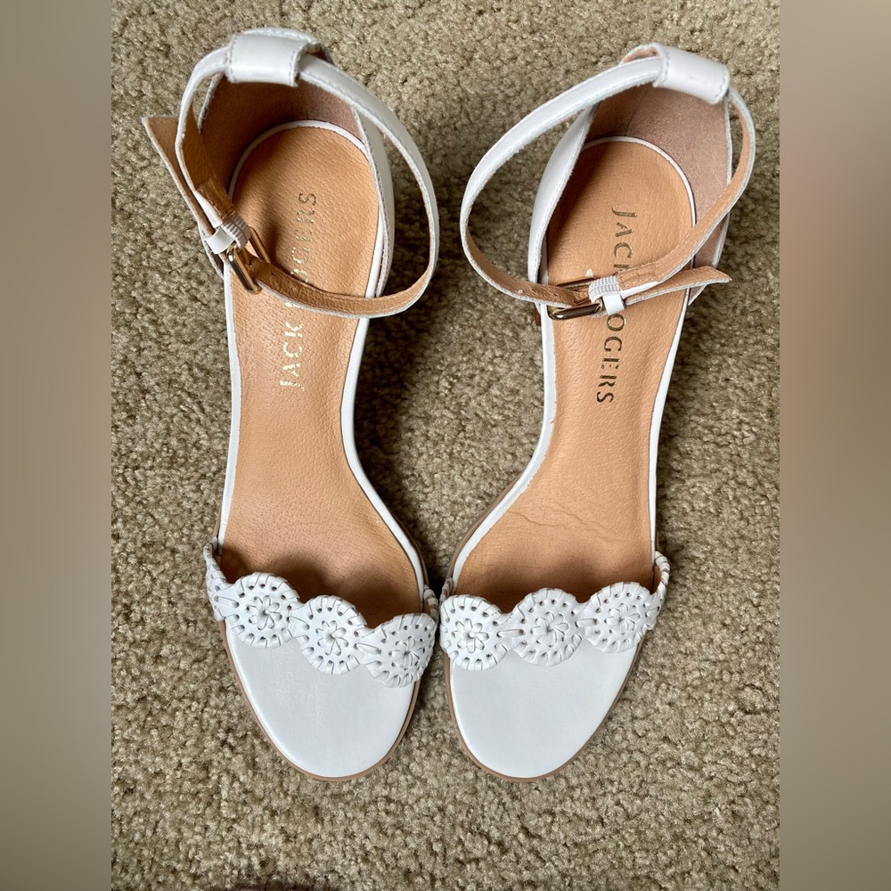 Jack Rogers Lauren Ankle Strap Mid Heel